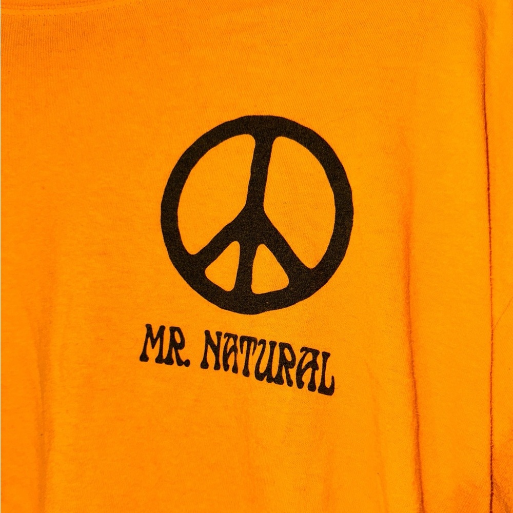 Urban Outfitters Mr. Natural Peace On Earth Long Sleeve Yellow Shirt Men… - Picture 3 of 5